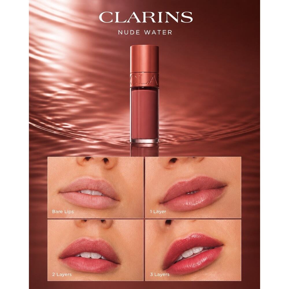 CLARINS - Water Lip Stain - Shade: 13 Nude Water - Full Size - 0.2 fl oz/ 7 mL - Picture 3 of 6